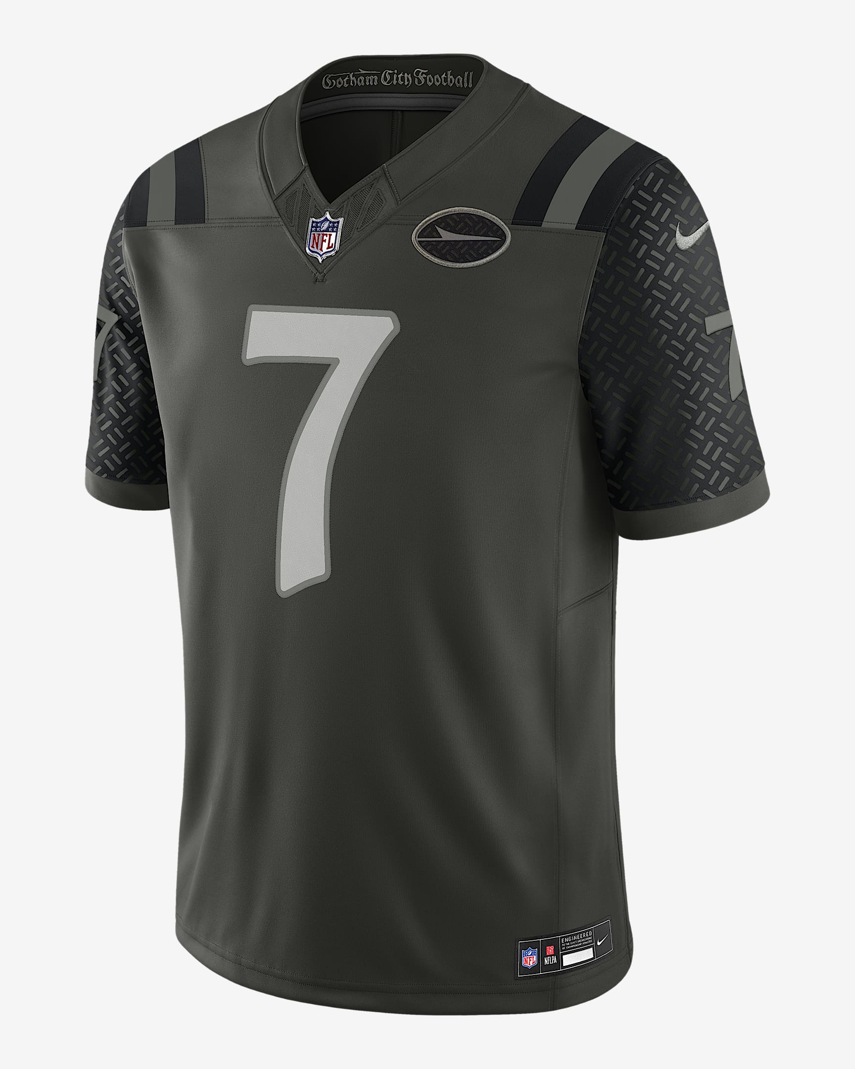 Justin Fields New York Jets Nike 2025 RIVALRIES Vapor Limited Jersey - Green - Image 2