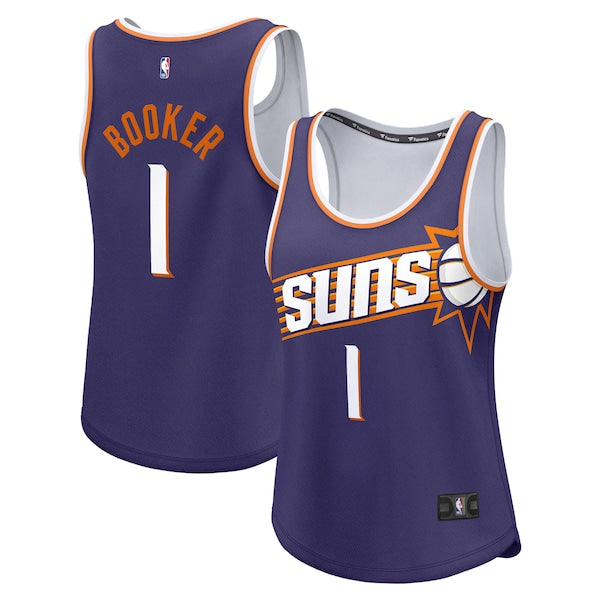 Devin Booker Phoenix Suns Women's Fast Break Player Jersey - Icon Edition - Purple