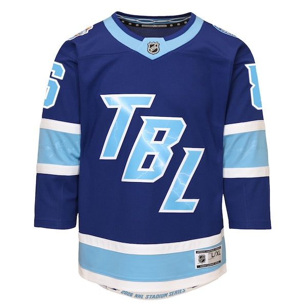 Nikita Kucherov Tampa Bay Lightning Outerstuff Youth 2026 NHL Stadium Series Premier Jersey - Blue - Image 2