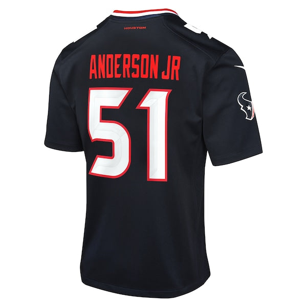 Will Anderson Jr. Houston Texans Nike Youth Game Jersey - Navy/White - Image 4