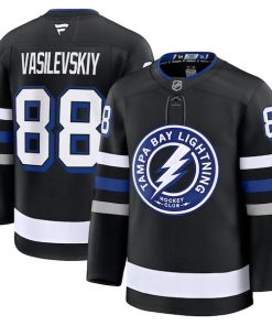 Alternative view of Andrei Vasilevskiy Tampa Bay Lightning  Alternate Premium Jersey - Black/Blue