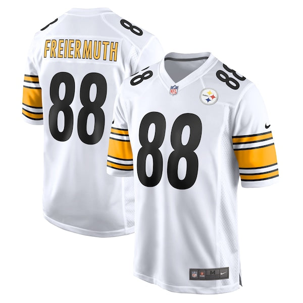 Pat Freiermuth Pittsburgh Steelers Nike Game Player Jersey - White/Black - Image 2