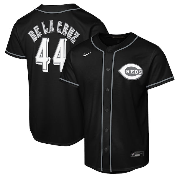 Elly De La Cruz Cincinnati Reds Nike Youth Lights Out Replica Player Jersey - Black