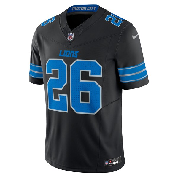 Jahmyr Gibbs Detroit Lions Nike 2nd Alternate Vapor F.U.S.E. Limited Jersey - Black - Image 2