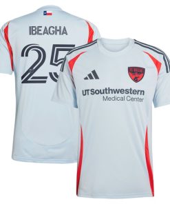 Sebastien Ibeagha FC Dallas adidas 2025 The Inferno Kit Replica Player Jersey - Light Blue