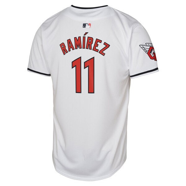 Jose Ramirez Cleveland Guardians Nike Youth Home Limited Player Jersey - White - Image 3