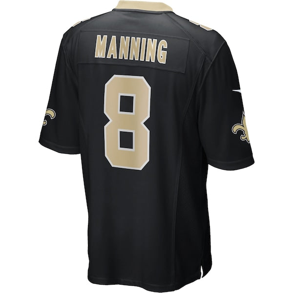 Archie Manning New Orleans Saints Nike Game Retired Player Jersey - Black - Image 2