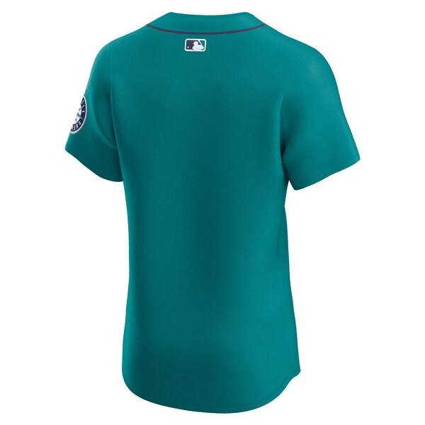 Seattle Mariners Nike Alternate Vapor Premier Elite Patch Jersey - Aqua - Image 4