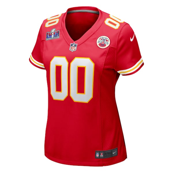 Kansas City Chiefs Nike Women's Super Bowl LVIII Patch Custom Game Jersey - Red - Image 2