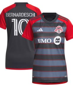 Federico Bernardeschi Toronto FC adidas Women's 2024 Club Kit Replica Player Jersey - Gray