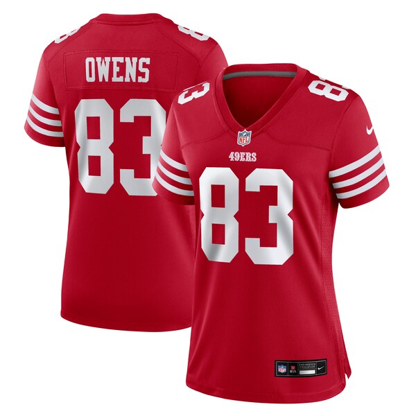 Terique Owens San Francisco 49ers Nike Women's Team Game Jersey - Scarlet - Image 2