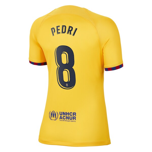 Pedri Barcelona Nike Women's 2022/23 Fourth Breathe Stadium Replica Player Jersey - Yellow - Image 3