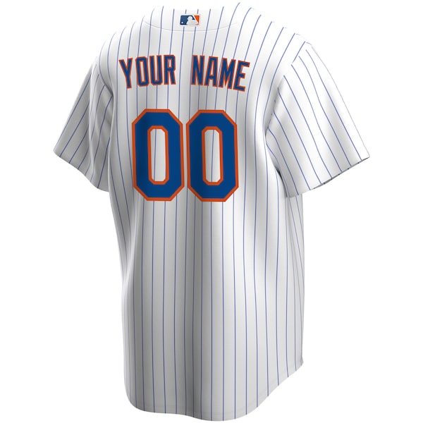 New York Mets Nike Youth Home Replica Custom Jersey - White - Image 3