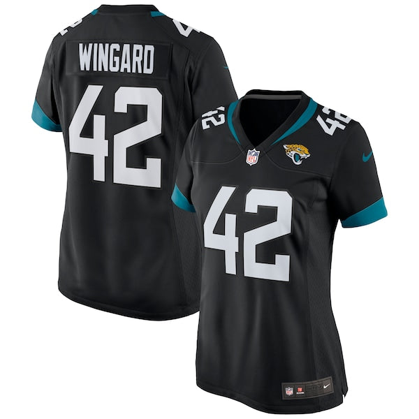 Andrew Wingard Jacksonville Jaguars Nike Women's Game Jersey - Black/Teal - Image 2