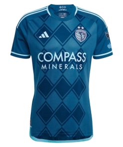 Alternative view of Sporting Kansas City adidas 2024 Diamonds Our Forever Authentic Jersey?¨C Navy