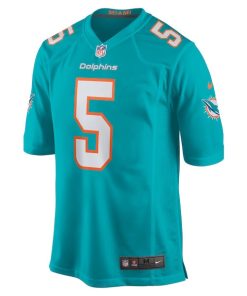 Alternative view of Jalen Ramsey Miami Dolphins Nike Team Color Game Jersey - Aqua