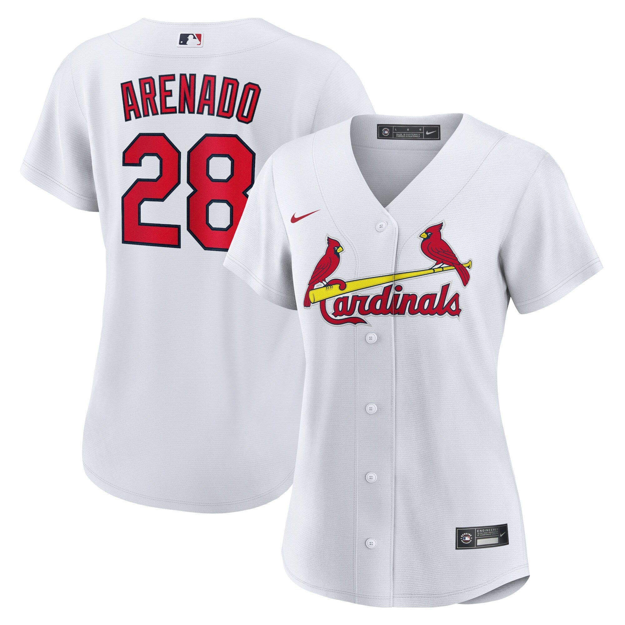 Nolan Arenado St. Louis Cardinals Nike Women's Alternate Replica Player Jersey - Cream/Red/White - Image 8