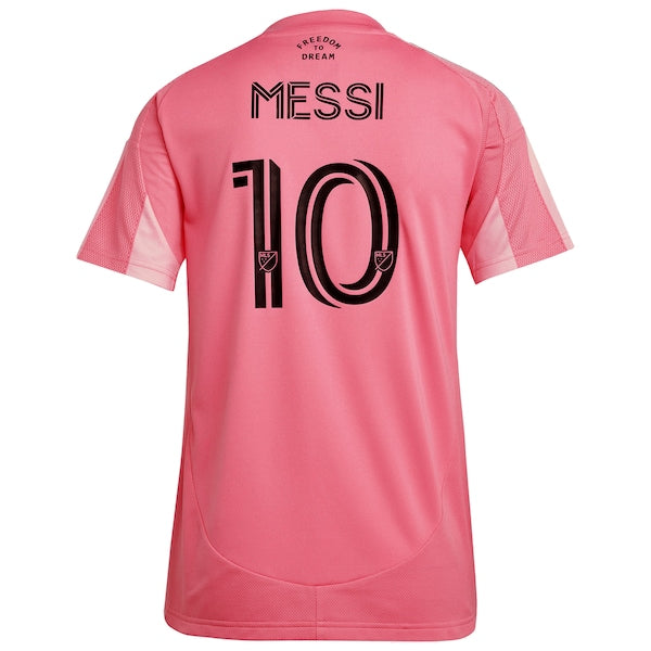 Lionel Messi Inter Miami CF adidas Women's 2025 Euforia Replica Player Jersey - Light Pink - Image 3