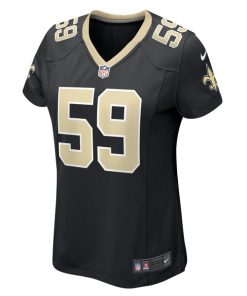 Alternative view of Jordan Jackson New Orleans Saints Nike Women's Game Player Jersey - Black