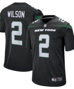 Zach Wilson New York Jets Nike Alternate Game Jersey - Black/Green/White