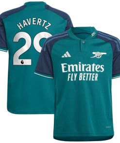 Kai Havertz Arsenal adidas Youth 2023/24 Third Replica Player Jersey - Green