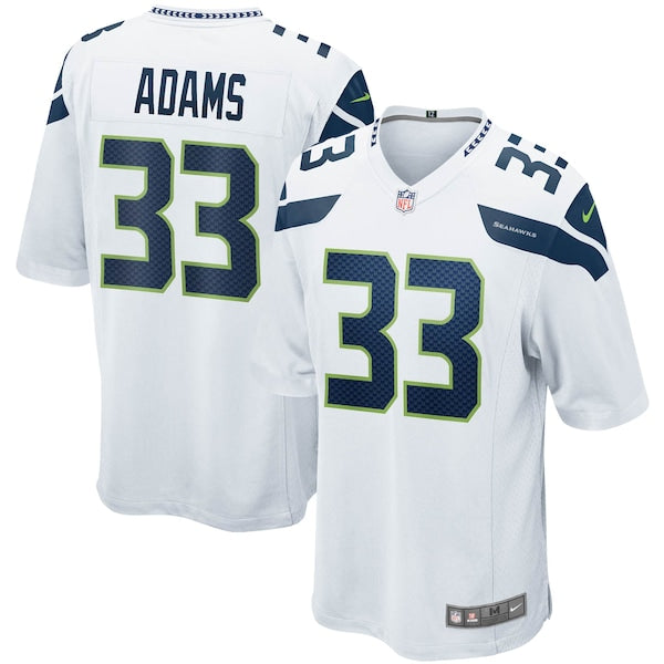 Jamal Adams Seattle Seahawks Nike Game Jersey - White/Navy - Image 2