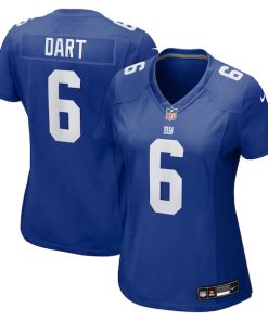 Jaxson Dart New York Giants Nike Women's Team  Game Jersey -  Royal