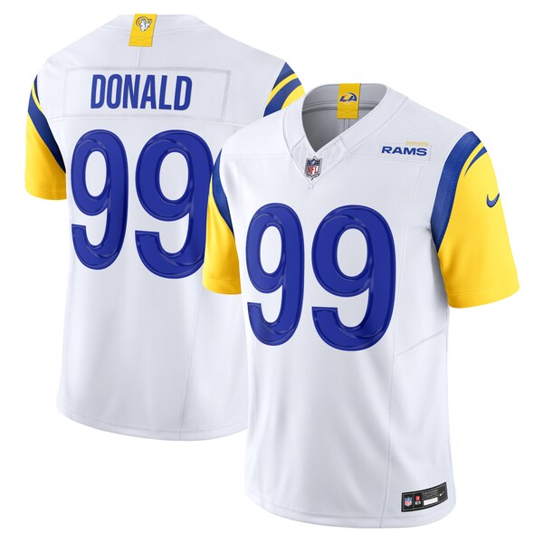 Aaron Donald Los Angeles Rams Nike Vapor F.U.S.E. Limited Jersey - White/Royal - Image 2