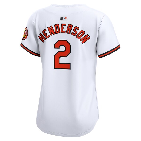 Gunnar Henderson Baltimore Orioles Nike Women's Home Limited Player Jersey - White - Image 3