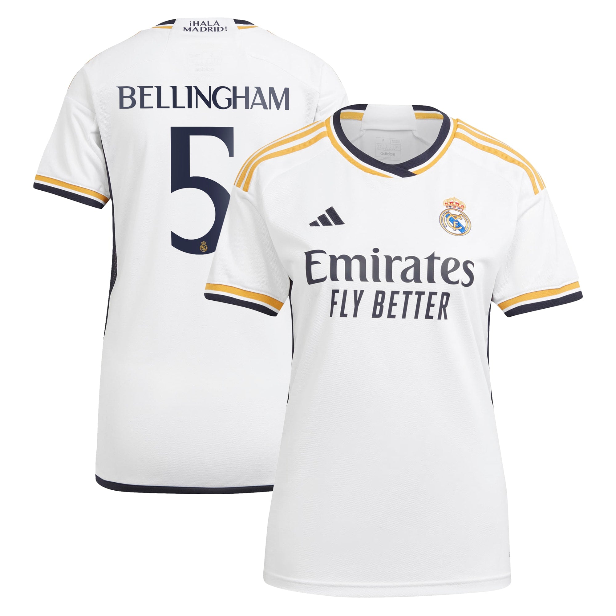 Jude Bellingham Los Merengues adidas Women's 2023/24 Away Replica Player Jersey - Navy/White - Image 6