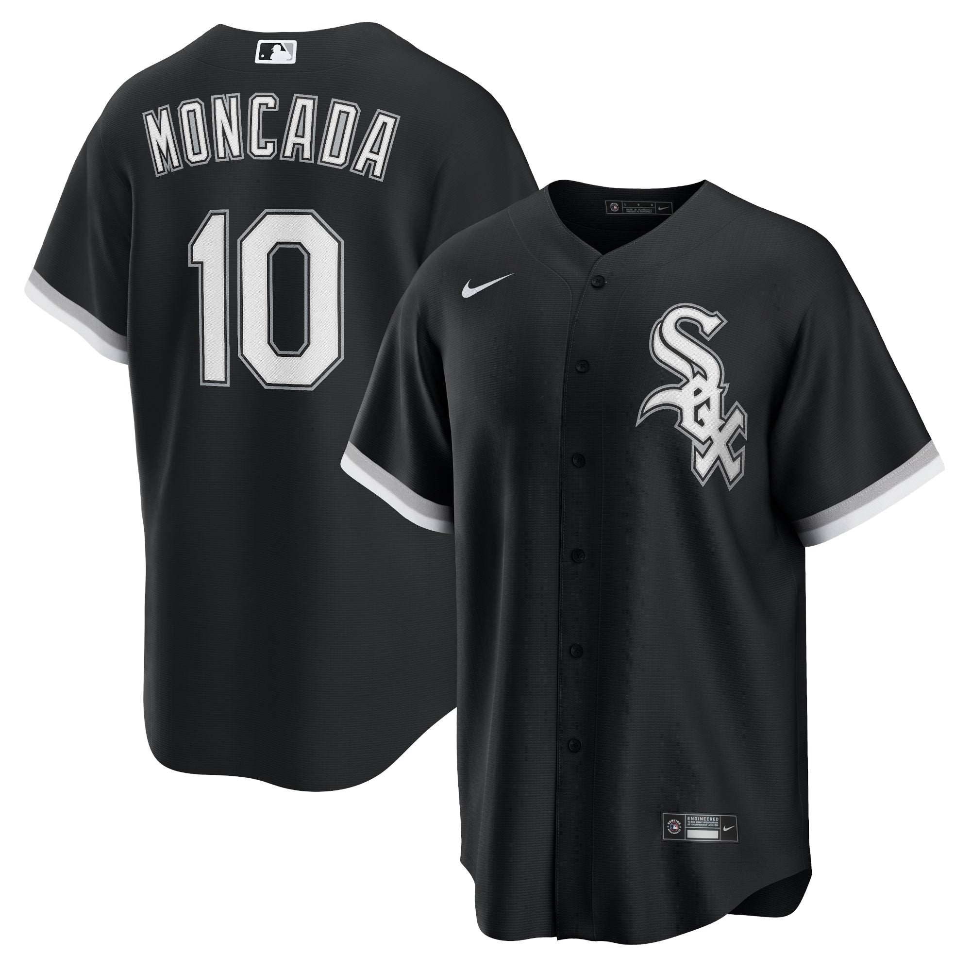 Yoan Moncada Chicago White Sox Nike Home Replica Player Name Jersey - White/Black - Image 5