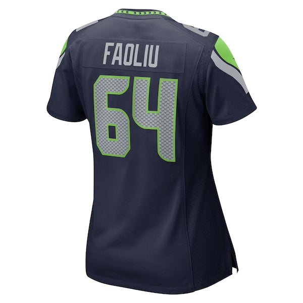 Austin Faoliu Seattle Seahawks Nike Women's Game Jersey - College Navy - Image 3
