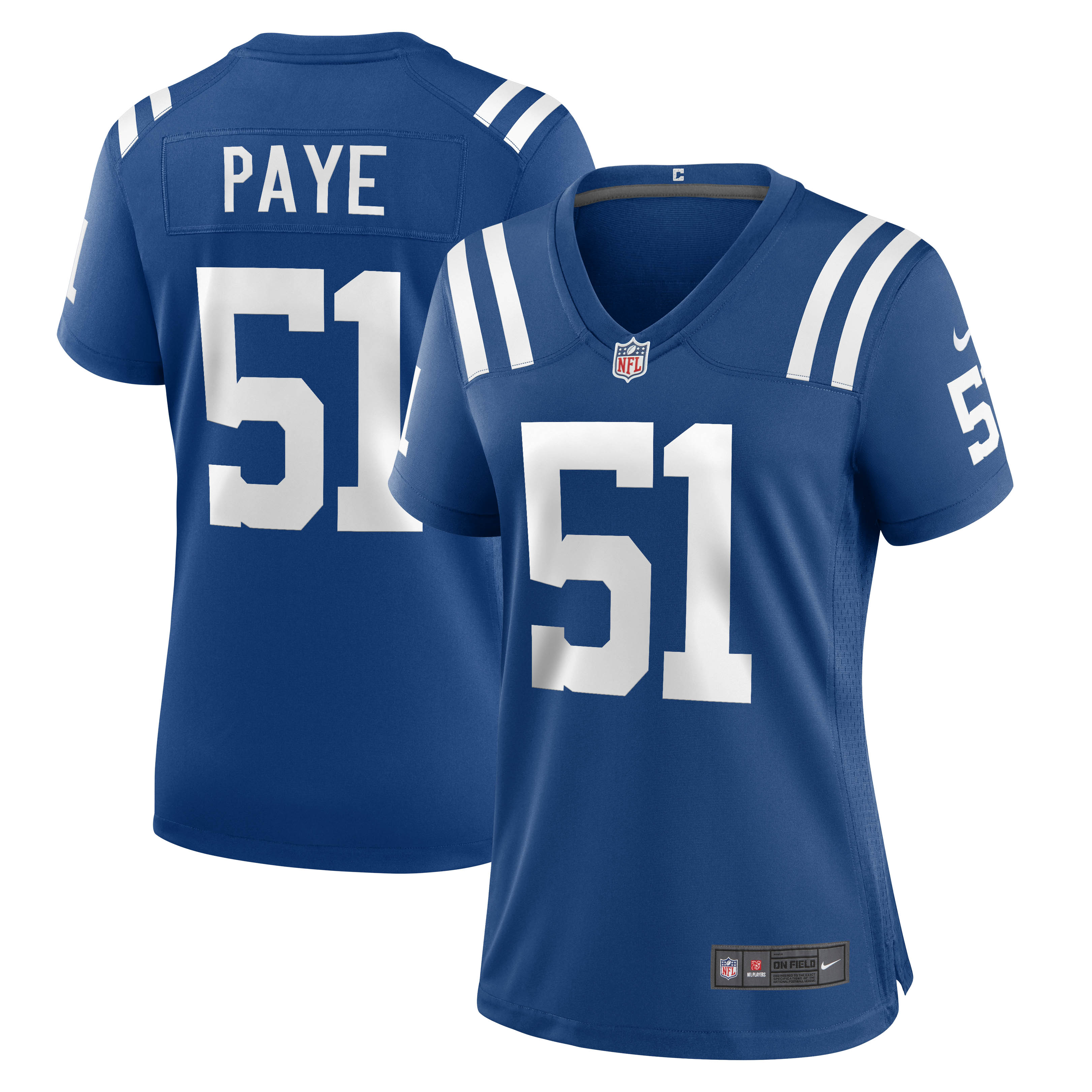 Kwity Paye Indianapolis Colts Nike Women's Indiana Nights Alternate Game Jersey - Royal/Royal - Image 8