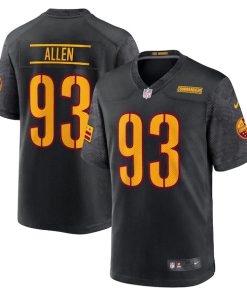 Alternative view of Jonathan Allen Washington Commanders Nike Youth Game Jersey - Black