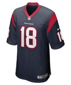 Alternative view of Case Keenum Houston Texans Nike Team Game Jersey - Navy