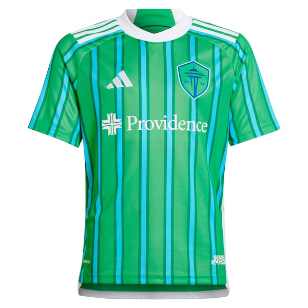 Seattle Sounders FC adidas Youth 2024 The Anniversary Kit Replica Custom Jersey?ยจC Green - Image 2