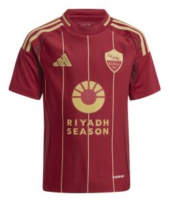 AS Roma adidas Youth 2024/25 Home Replica Jersey - Burgundy