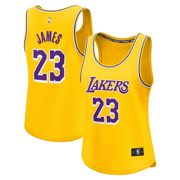 LeBron James Los Angeles Lakers Women's Fast Break Player Jersey - Icon Edition - Gold