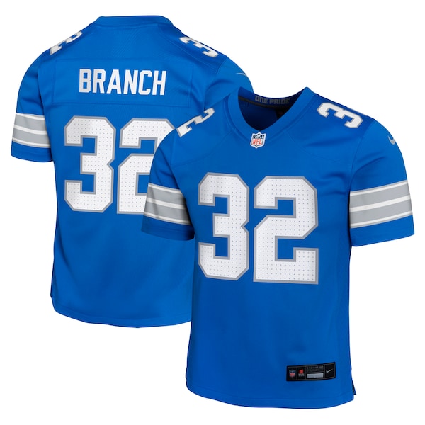 Brian Branch Detroit Lions Nike Youth Team Player Game Jersey - Blue - Image 2