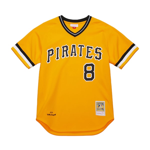Willie Stargell Pittsburgh Pirates 1979 Throwback Authentic Jersey - Gold/White - Image 3