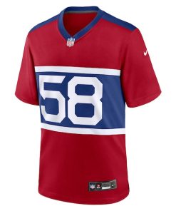 Alternative view of Bobby Okereke New York Giants Nike Alternate Player Game Jersey - Century Red