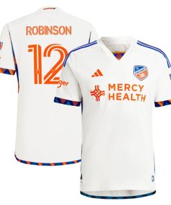 Alternative view of Miles Robinson FC Cincinnati adidas 2024 The Canvas Kit Authentic Player Jersey - White