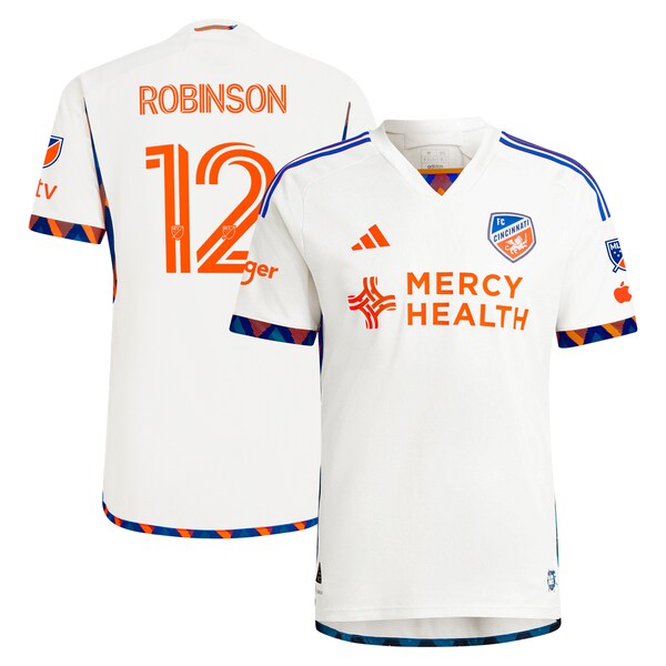 Miles Robinson FC Cincinnati adidas 2024 The Canvas Kit Authentic Player Jersey - White - Image 2