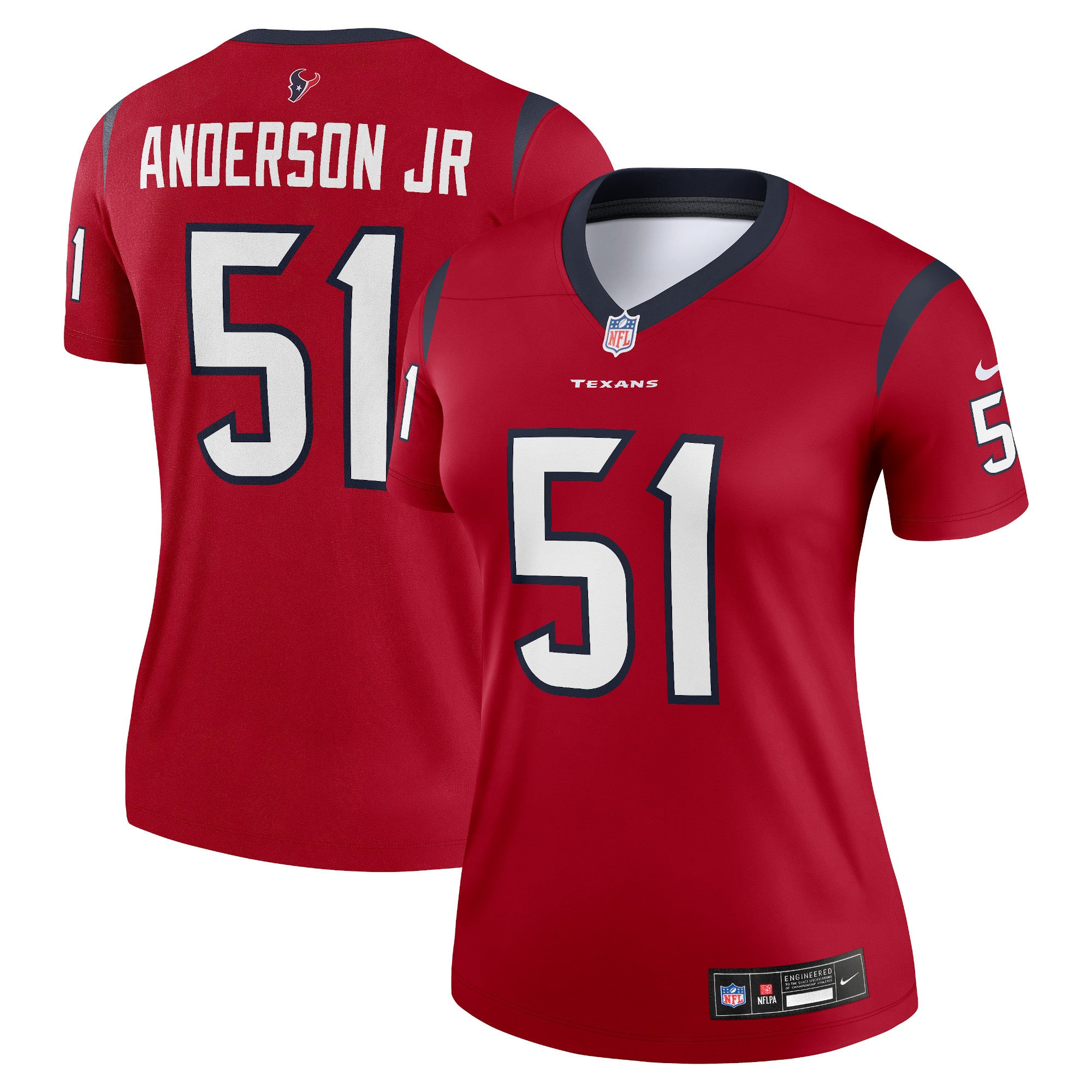 Will Anderson Jr. Houston Texans Nike Women's Legend Jersey - Navy/Red - Image 5