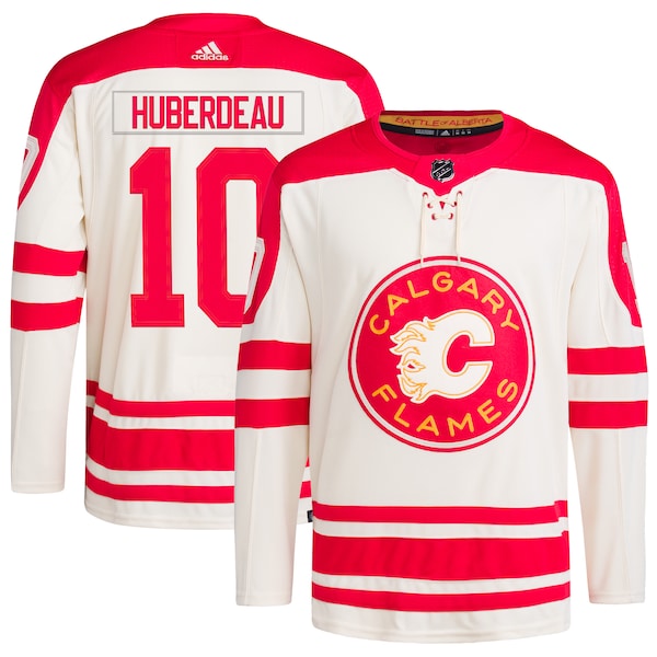 Jonathan Huberdeau Calgary Flames adidas 2023 NHL Heritage Classic Primegreen Authentic Player Jersey?ยจC Cream