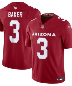 Alternative view of Budda Baker Arizona Cardinals Nike Vapor F.U.S.E. Limited Jersey - Cardinal/White