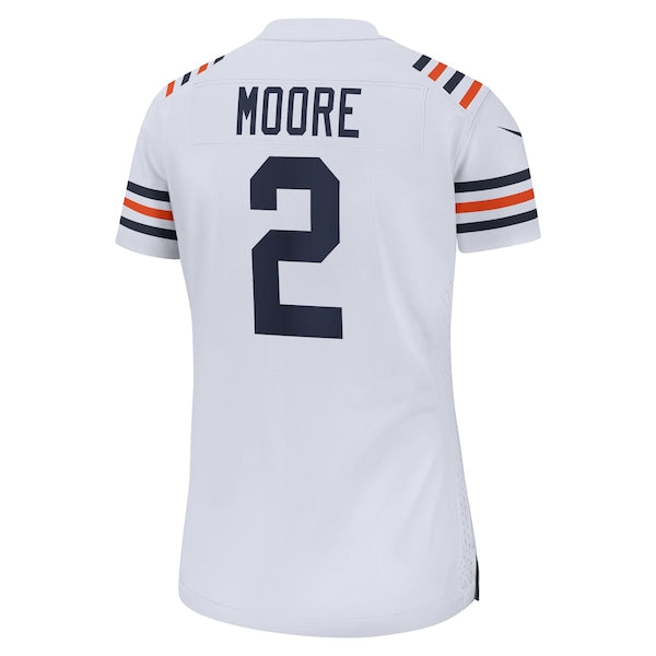 D.J. Moore Chicago Bears Nike Women's Alternate Game Jersey - White - Image 5