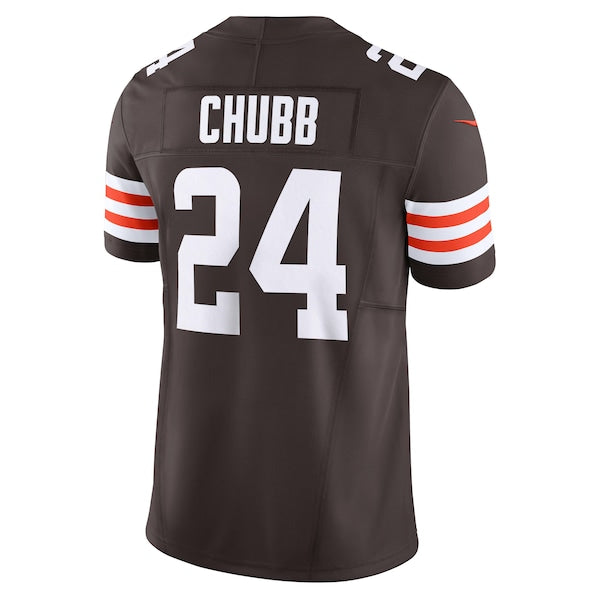Nick Chubb Cleveland Browns Nike Vapor F.U.S.E. Limited Jersey - Brown/White - Image 5