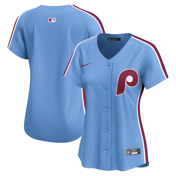 Philadelphia Phillies Nike Women's Alternate Limited Jersey - Light Blue/White - Image 2