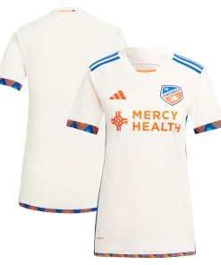 FC Cincinnati adidas Women's 2024 The Canvas Kit Replica Jersey  - White
